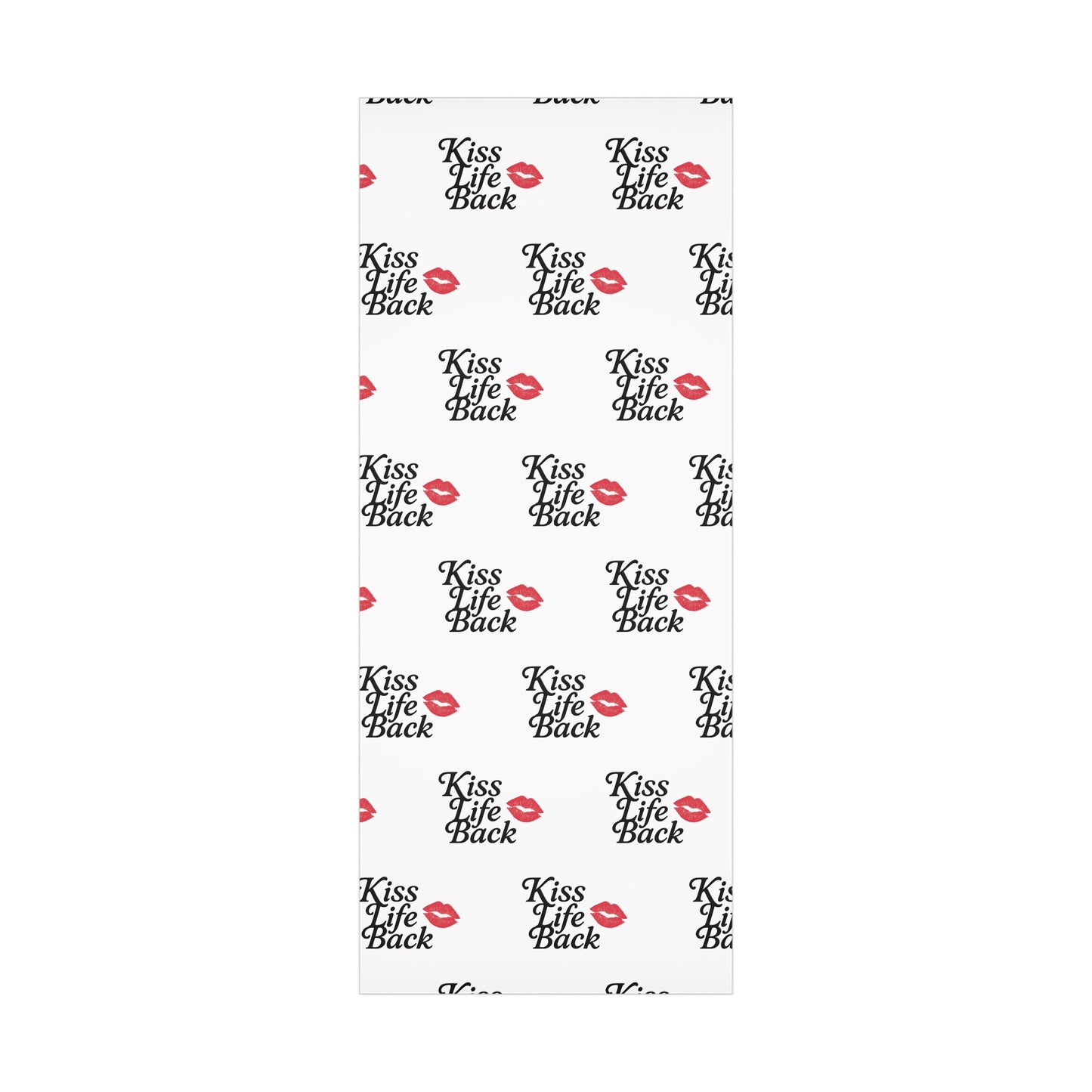 Kiss Life Back Gift Wrap Papers | Romantic Gift Wrap, Party Supplies, Elegant Wrapping, Valentine's Day, Love Gifts