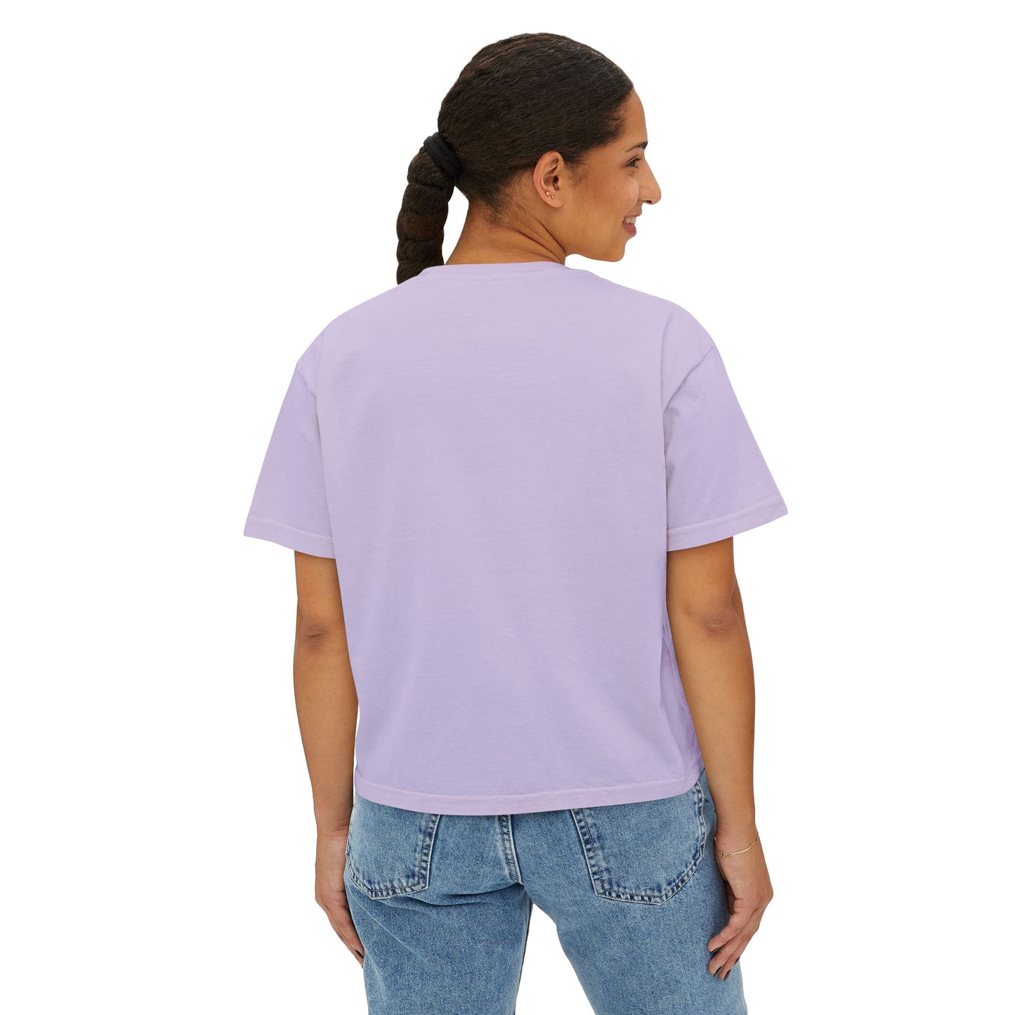 Kiss Life Back Women's Boxy Tee DTG Print