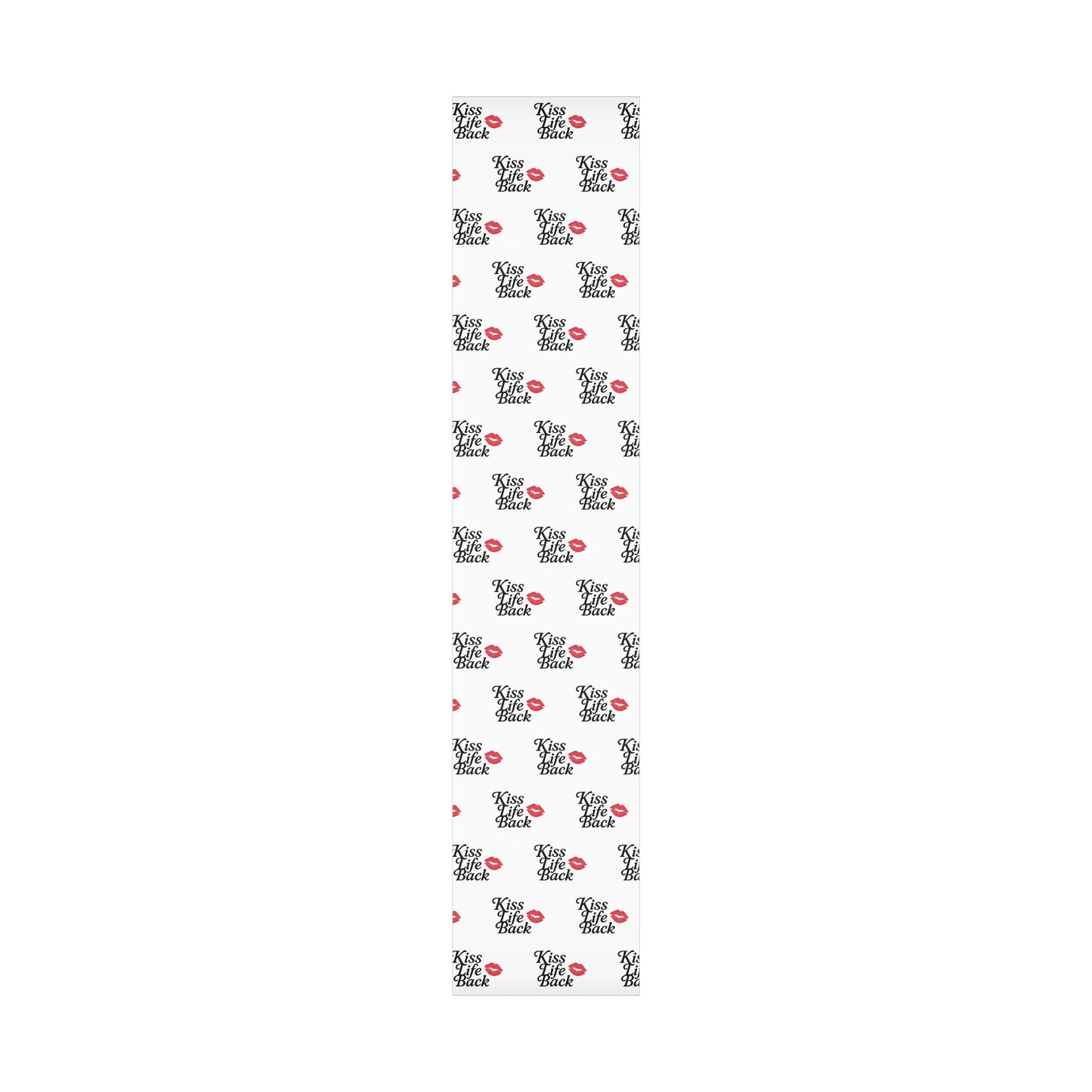 Kiss Life Back Gift Wrap Papers | Romantic Gift Wrap, Party Supplies, Elegant Wrapping, Valentine's Day, Love Gifts