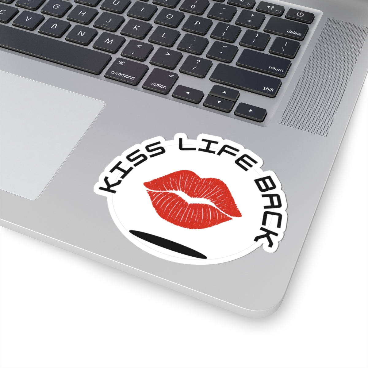 Kiss Life Back Stickers - Fun Quote Decals for Laptop, Water Bottle, Journals, Cute Gifts for Friends, Inspirational Stickers