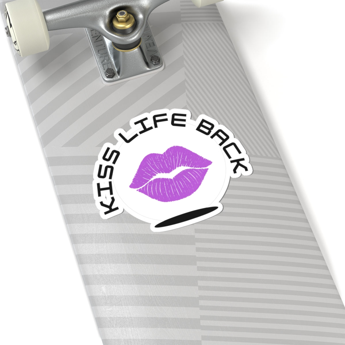 Kiss Life Back Stickers | Vinyl Decals for Laptops, Water Bottles, and Scrapbooking | Fun Gifts for Friends & Self-Expression