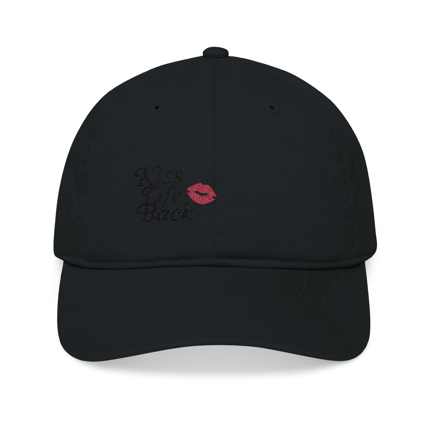 Kiss Life Back Organic Cotton Cap, Embroidered Front & Back