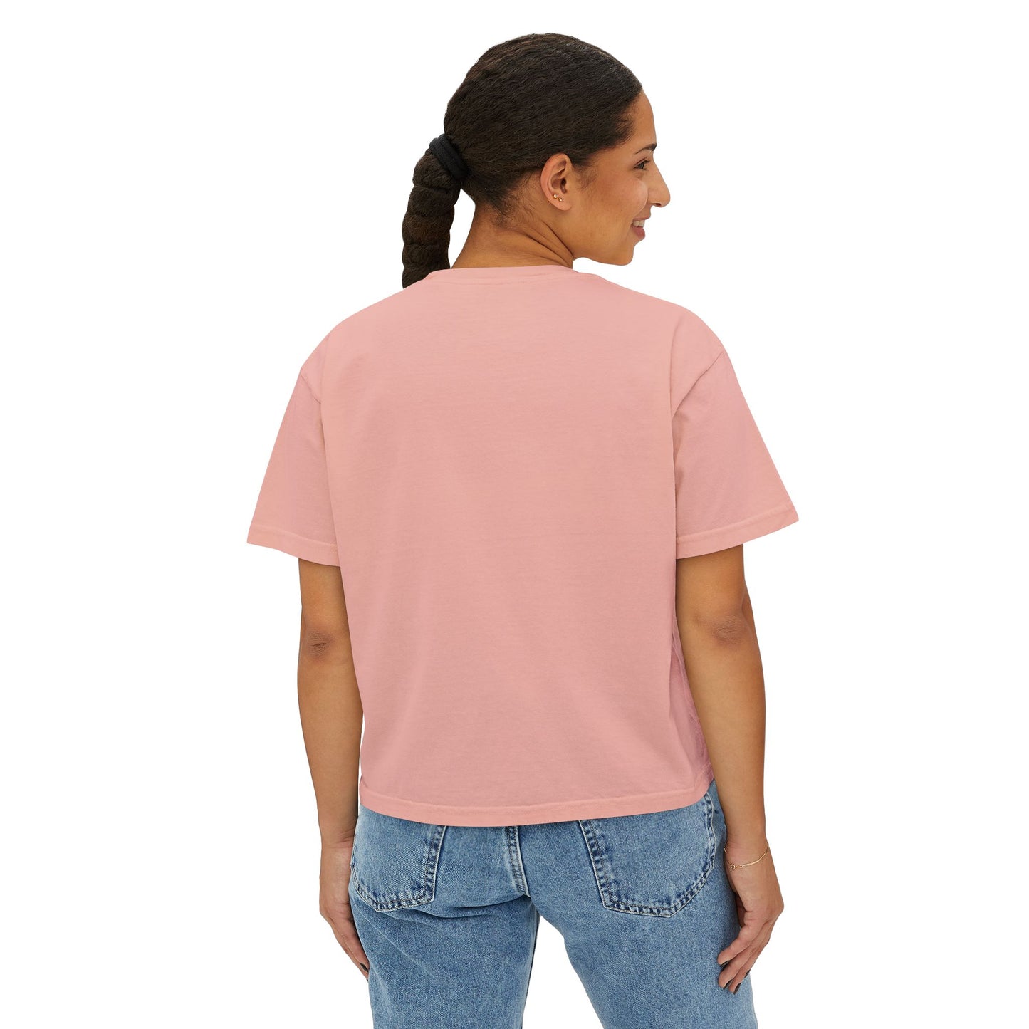 Kiss Life Back Women's Boxy Tee DTG Print