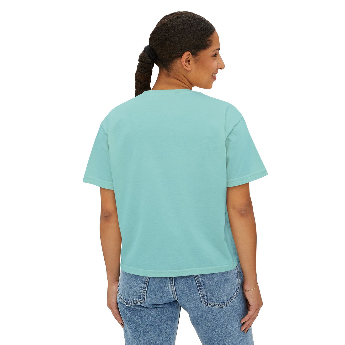 Kiss Life Back Women's Boxy Tee DTG Print