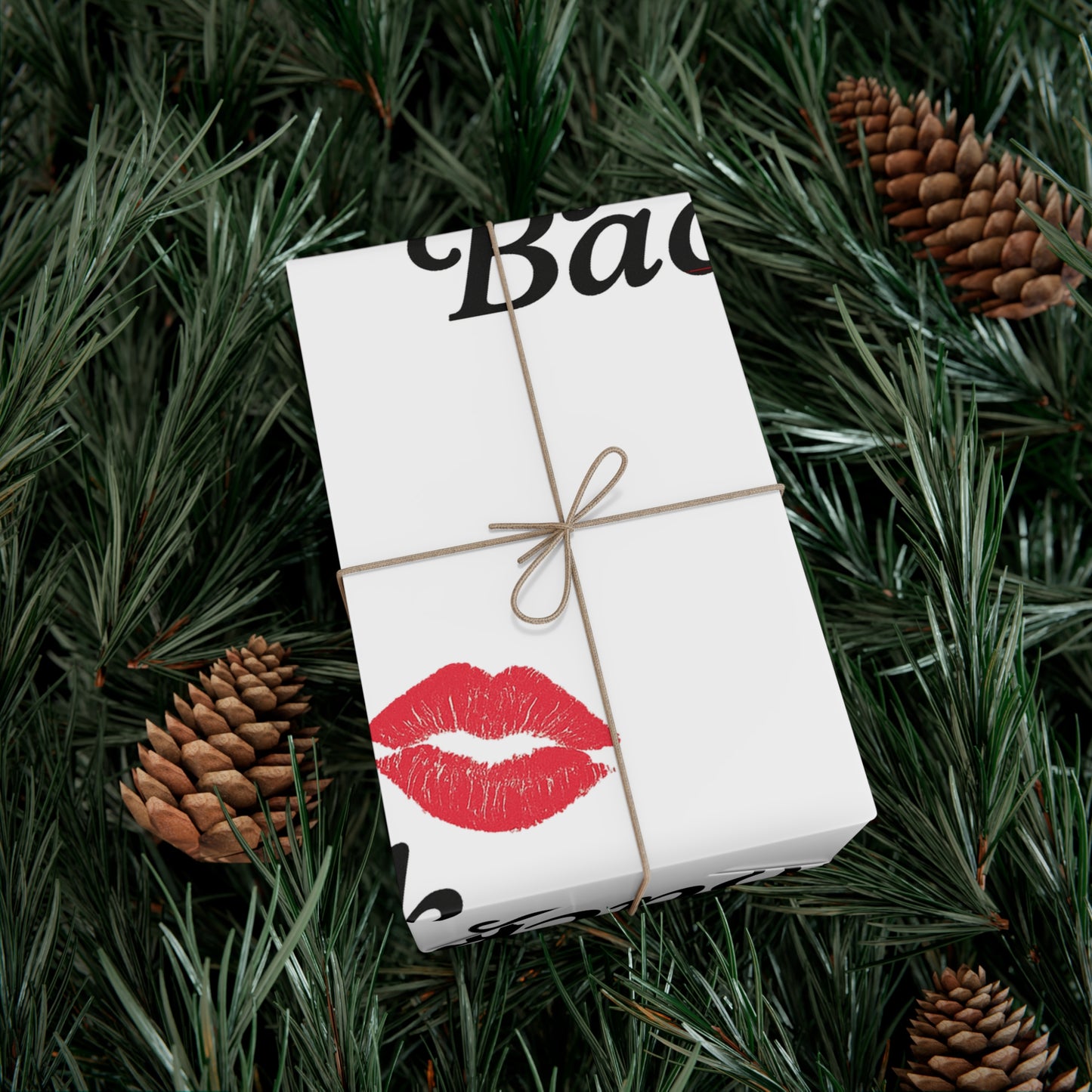 Kiss Life Back Gift Wrap Papers | Romantic Gift Wrap, Party Supplies, Elegant Wrapping, Valentine's Day, Love Gifts