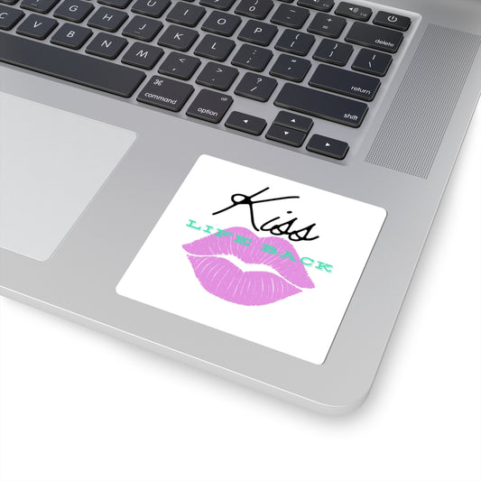Kiss Life Back Stickers, Cute Planner Decals, Laptop Stickers, Motivational Wall Art, Gift for Friends, Fun Party Favors