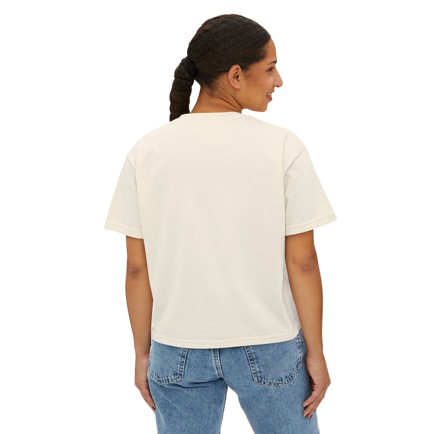 Kiss Life Back Women's Boxy Tee DTG Print